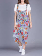 Vintage Printed Overalls Dungarees
Floral Printed Women Dungarees