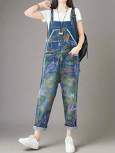 Cowboy Printed Denim Overalls Dungarees
Floral Women Dungarees