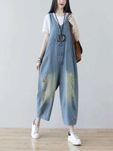 Baggy Faded Overalls Dungarees
Denim Women Dungarees