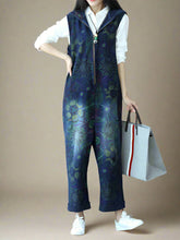 Hooded Zipper Overalls Dungarees
Floral Printed Women Dungarees