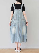 Midi Denim Overalls Dungarees Denim Women Dungarees