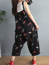 Feather Print Overalls Dungarees
Printed Women Dungarees