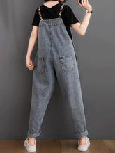 Korean Style Denim Overalls Dungarees