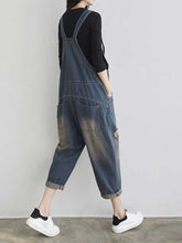 Vintage Ripped Denim Overalls Dungarees Denim Women Dungarees