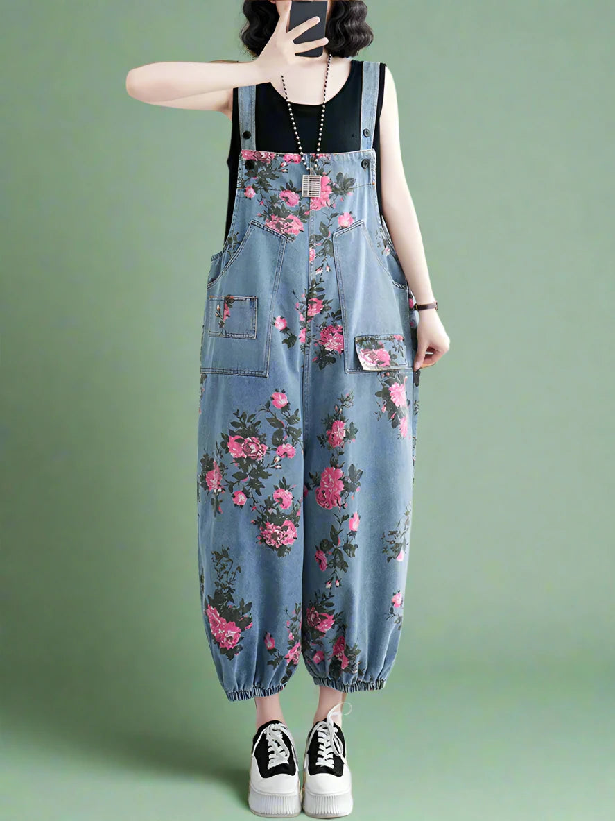 Floral Women Dungarees