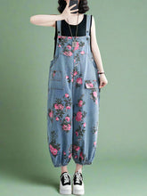 Denim High Waist Baggy Overall Dungarees
Floral Denim Women Dungarees