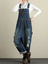 Loose Bib Denim Overalls Dungarees Vintage Women Overalls Dungarees