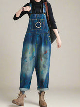 Watercolor Printed Denim Overalls Dungarees
Printed Women Dungarees