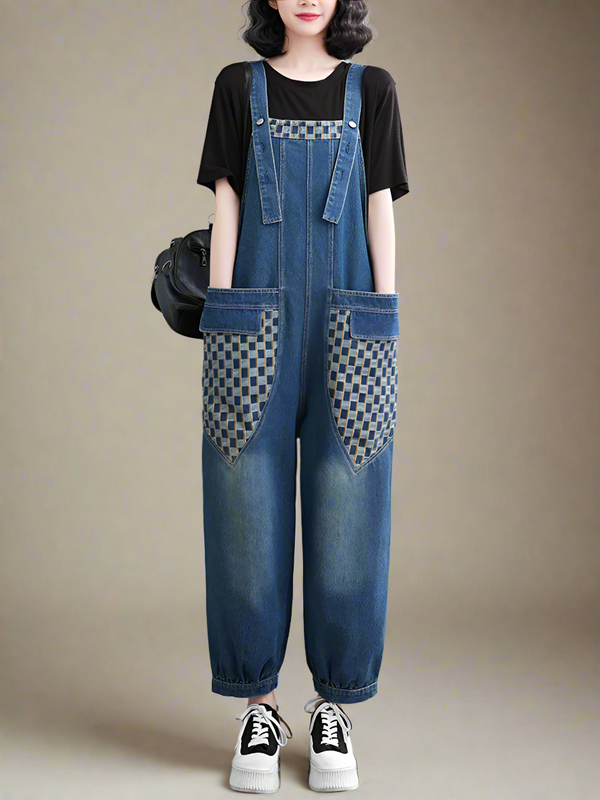 Artistic Denim Overalls Dungarees
Printed Denim Women Dungarees