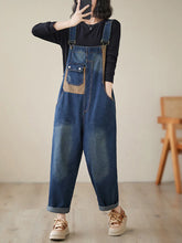 Loose Casual Chic Overalls Dungarees Denim Women Dungarees