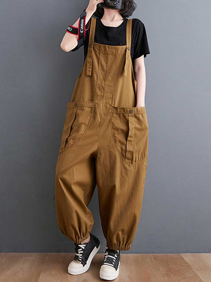 Nine-Points Cotton Overalls Dungarees