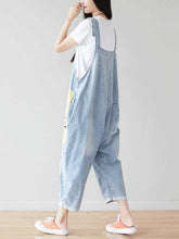 Painted Denim Overalls Dungarees Denim Women Dungarees