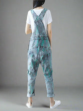 Ripped Printed Denim Overalls Dungarees
Floral Printed Women Dungarees