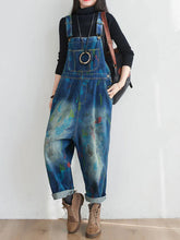 Watercolor Printed Denim Overalls Dungarees
Printed Women Dungarees