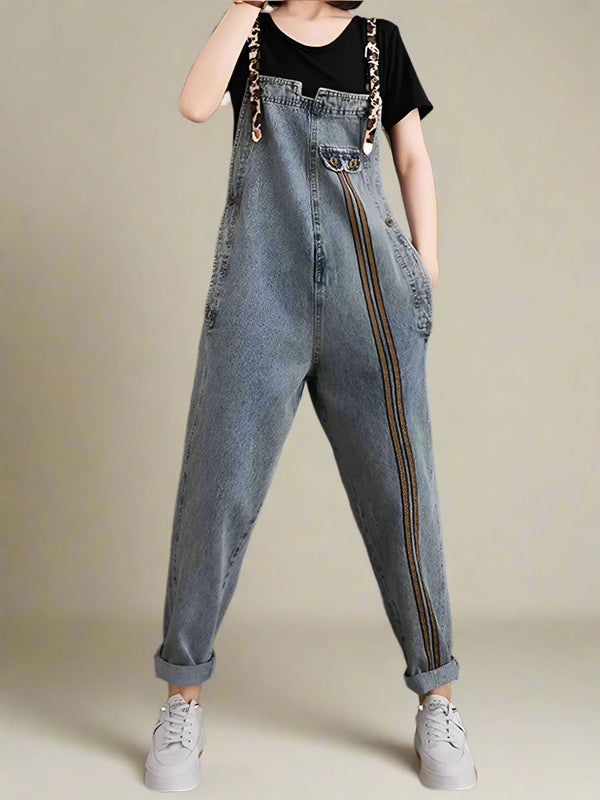 Korean Style Denim Overalls Dungarees
Denim Women Dungarees