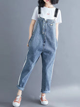 Casual Crotch Overalls Dungarees Vintage Women Denim Overalls Dungarees