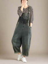 Artsy Hooded Overalls Dungarees
Denim Women Dungarees