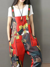 Casual Cross-Pants Overalls Dungarees
Printed Women Dungarees