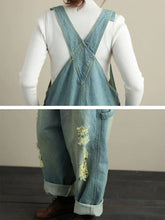 Loose Bib Denim Overalls Dungarees Vintage Women Overalls Dungarees