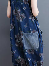 Flower Printed Bib Short Overalls Dungarees
Floral Printed Denim Women Dungarees