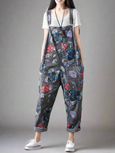 Floral Printed Denim Loose Overalls Dungarees
Floral Denim Printed Women Dungarees