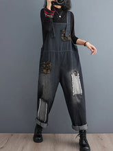 Embroidered Vintage Overalls Dungarees
Denim Women Dungarees