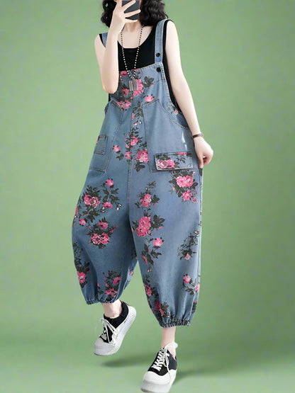 Floral Women Dungarees