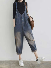 Vintage Ripped Denim Overalls Dungarees Denim Women Dungarees