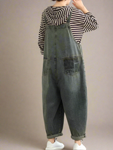 Artsy Hooded Overalls Dungarees
Denim Women Dungarees