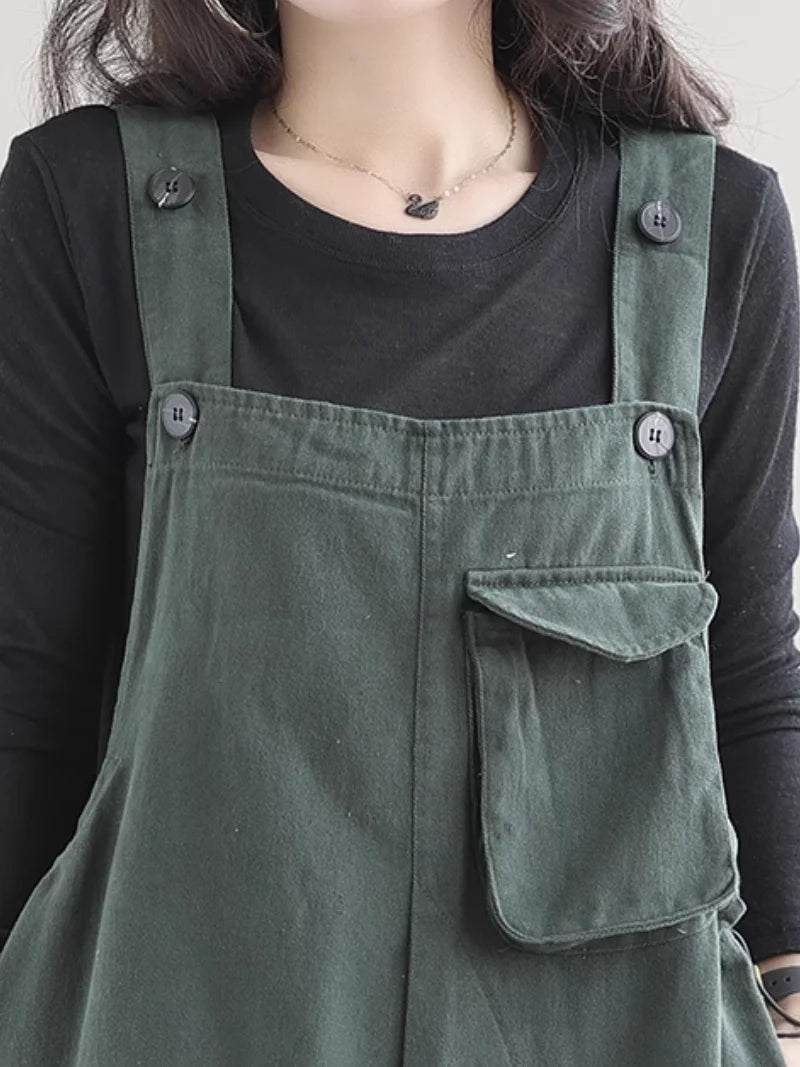 Unique Stripped Overalls Dungarees