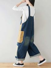 Contrasting Patchwork Overalls Dungarees
Denim Women Dungarees