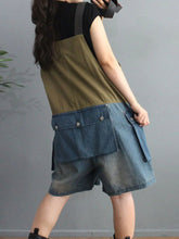 Vintage Short Overalls Dungarees Vintage Women Overalls Dungarees