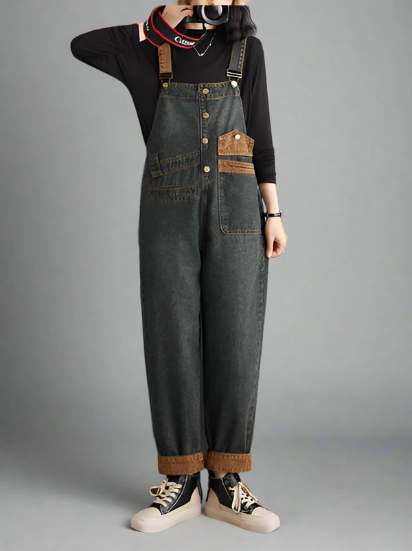 Urban Vintage Overall Dungaree Denim Women Dungarees