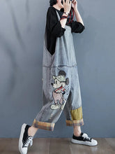 Embroidered Cartoon Vintage Overalls Dungarees
Denim Women Dungarees