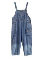 High Waist Denim Overall Dungarees Vintage Women Denim Overalls Dungarees