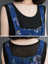 Flower Printed Bib Short Overalls Dungarees
Floral Printed Denim Women Dungarees