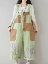 Contrasting Patchwork Overalls Dungarees
Denim Women Dungarees