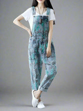 Ripped Printed Denim Overalls Dungarees
Floral Printed Women Dungarees