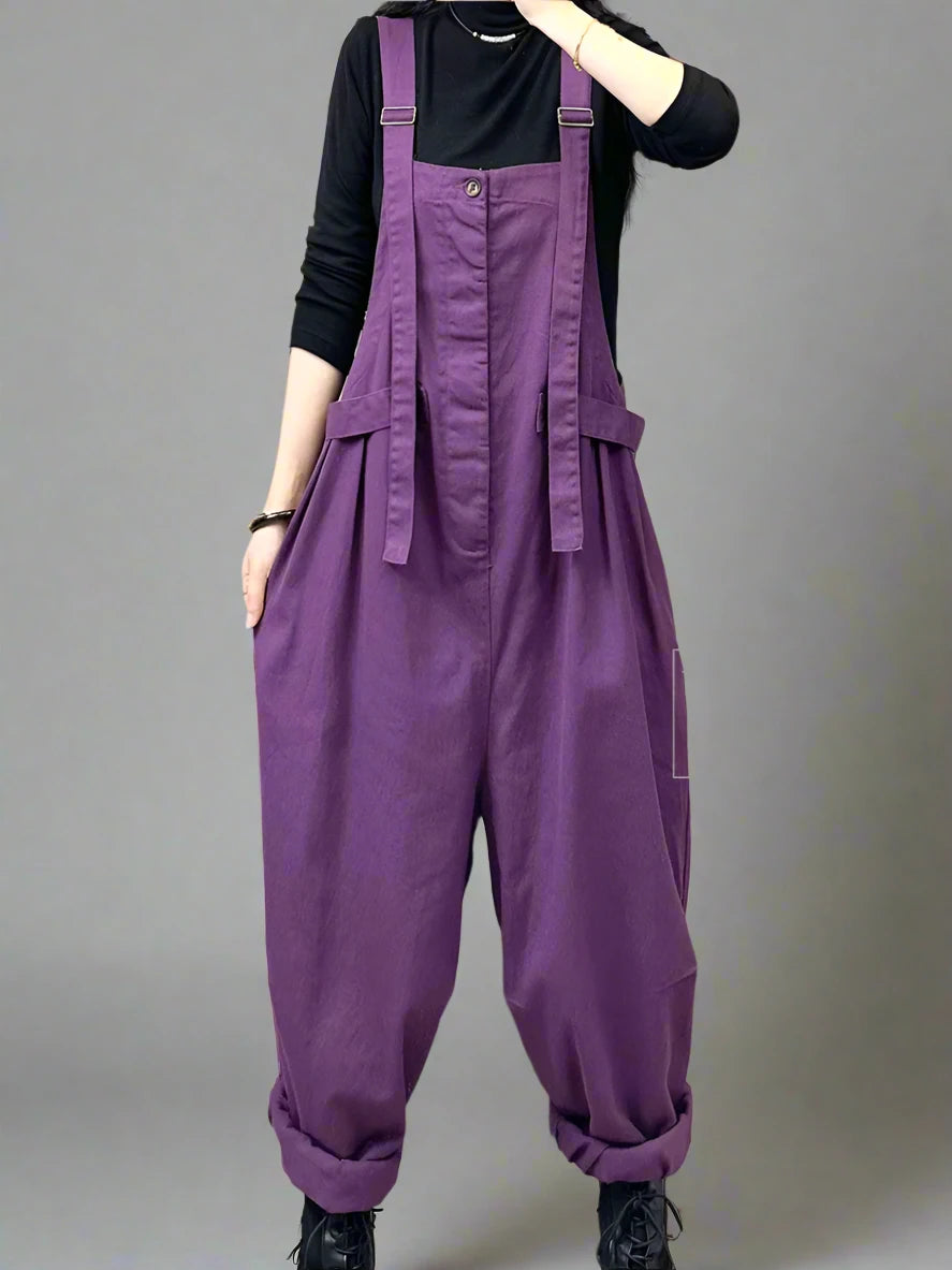 Vintage Women Overalls Dungarees