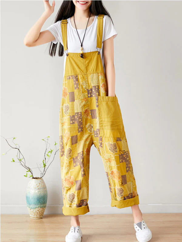 The Manhattan Overalls Dungarees
Printed Women Dungarees