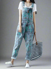 Ripped Printed Denim Overalls Dungarees
Floral Printed Women Dungarees