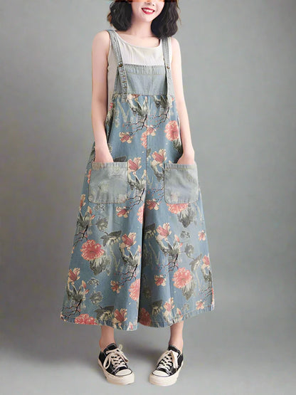 Vintage Women Overalls Dungarees