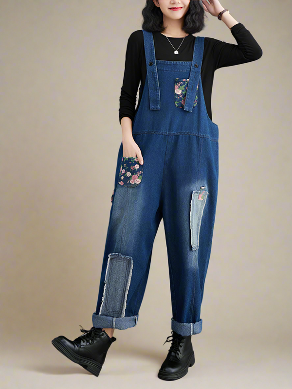 Floral Embroidered Overalls Dungarees
Floral Women Dungarees