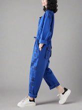 Alphabet Printed Overalls Dungarees
Printed Denim Women Dungarees