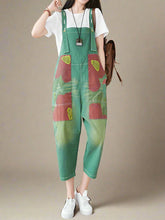 Art Patchwork Denim Overalls Dungarees
Denim Printed Women Dungarees