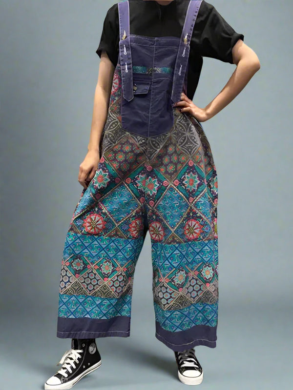 Flowy Functionality Cotton Overall Dungaree
Floral Printed Women Dungarees