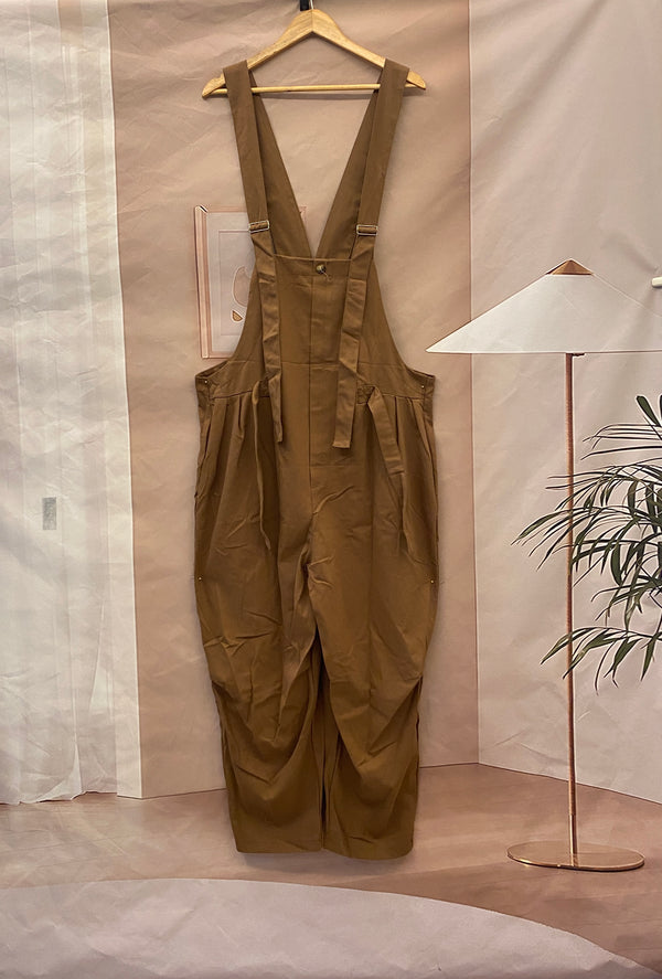 Asymmetrical Denim Overalls Dungarees