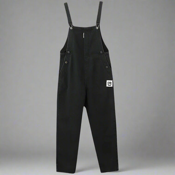 Black Denim Overall Adjustable Dungarees