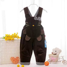 Adorable Panda Corduroy Baby Overall Romper