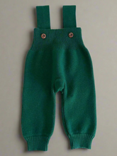 Solid Color Knit Overalls Dungarees